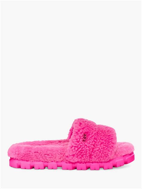 bright pink slippers